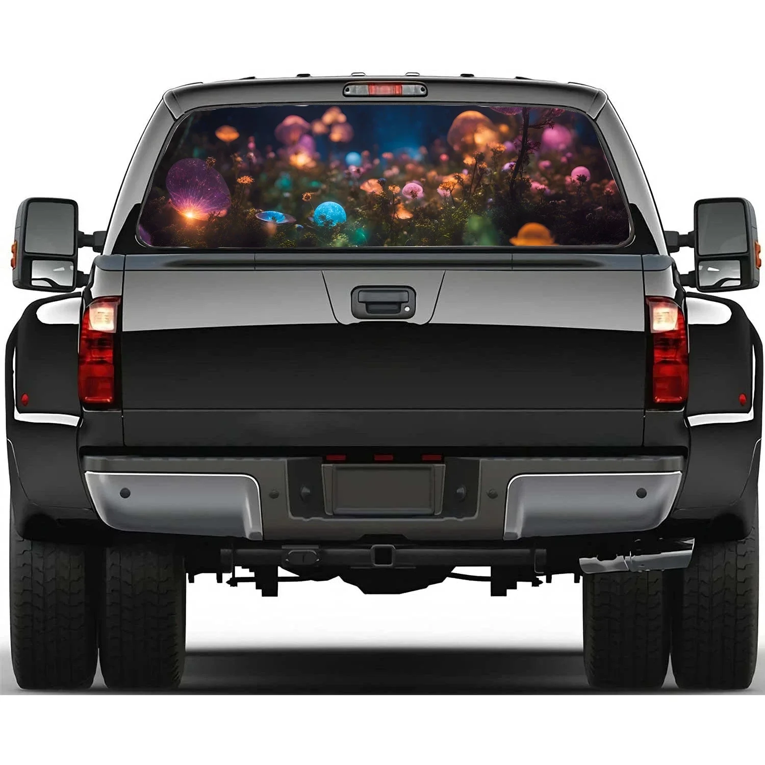 jellyfish Window Decal Sticker Graphic Truck Rear Window Semi-Transparent Vinyl Universal Wrap Car Sticker