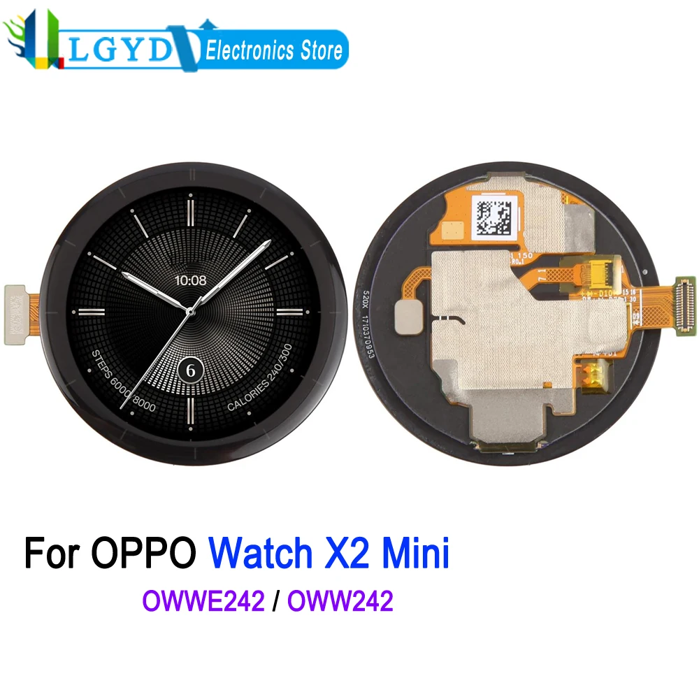 1.32'' AMOLED Screen For OPPO Watch X2 Mini 43mm‌, OWW242 / OWWE242 Watch LCD Display Touch Screen Repair Replacement Spare Part