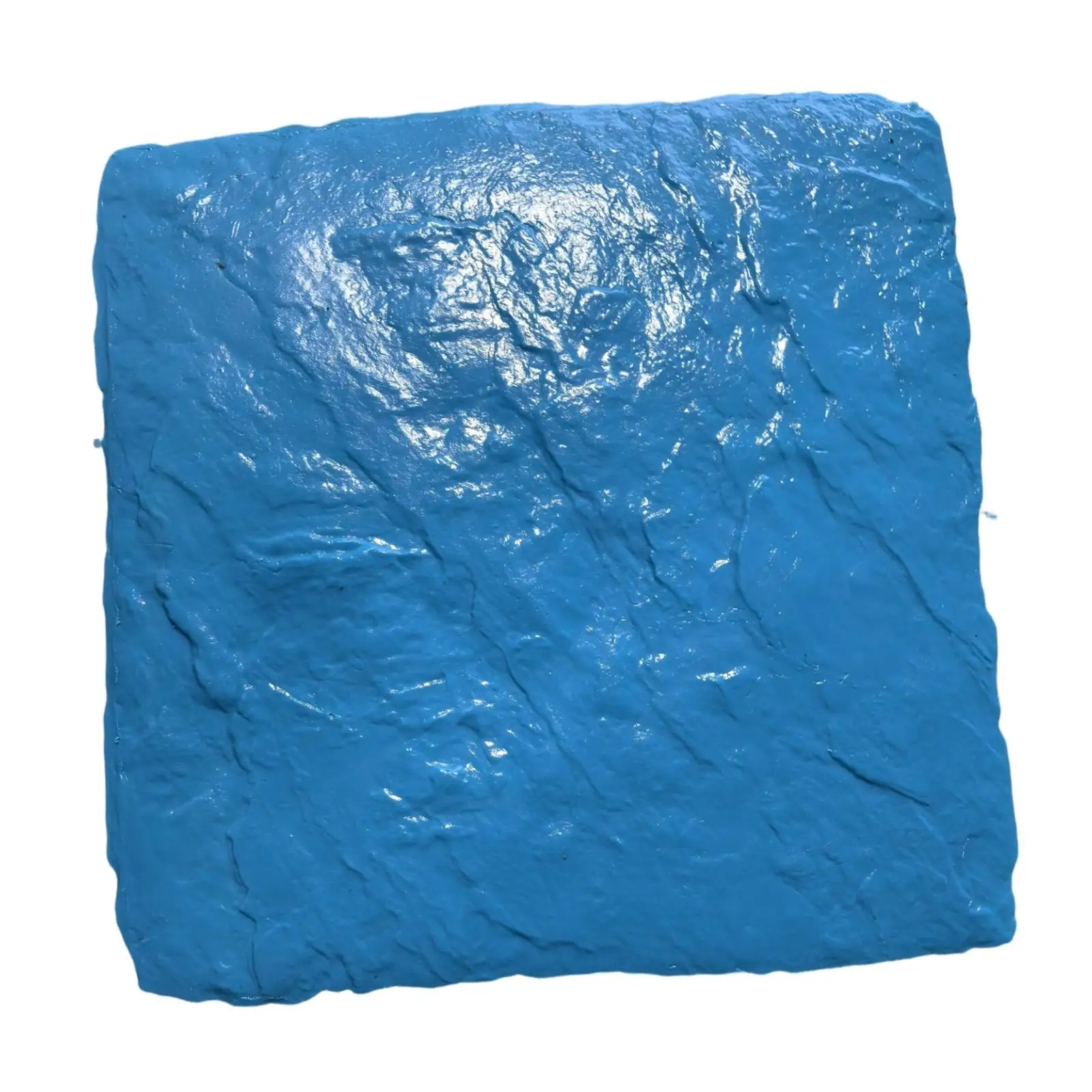Concrete Stamp Mat PU Blue Embossing Tool Stone Texture Pavement Mould for Outdoor Cement Decoration Garden Path
