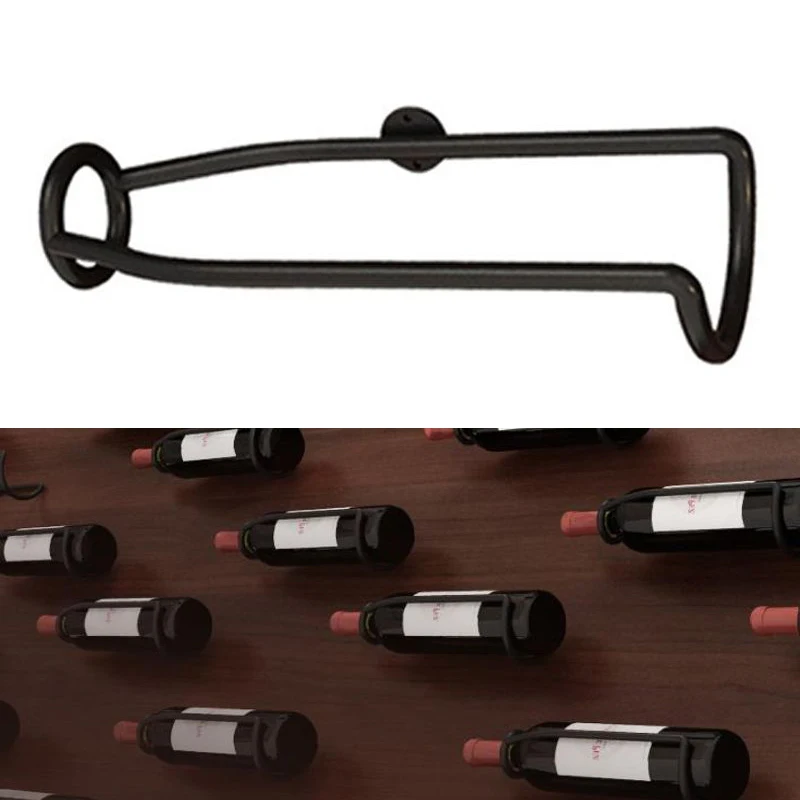 Wall Wine Holder Bar Wine Rack Liquor Cabinet Beer Champagne Wine Storage Display Iron Metal Support Rack Bracket