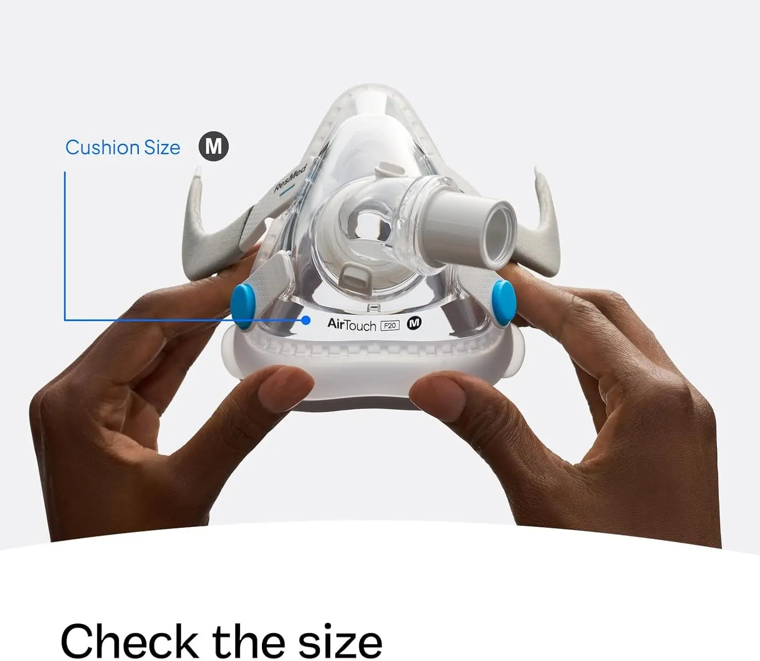 For Resmed Airfit F20 Frame System Replacement Face Mask Cushion Frame System Set Full-Face CPAP Mask System replacement