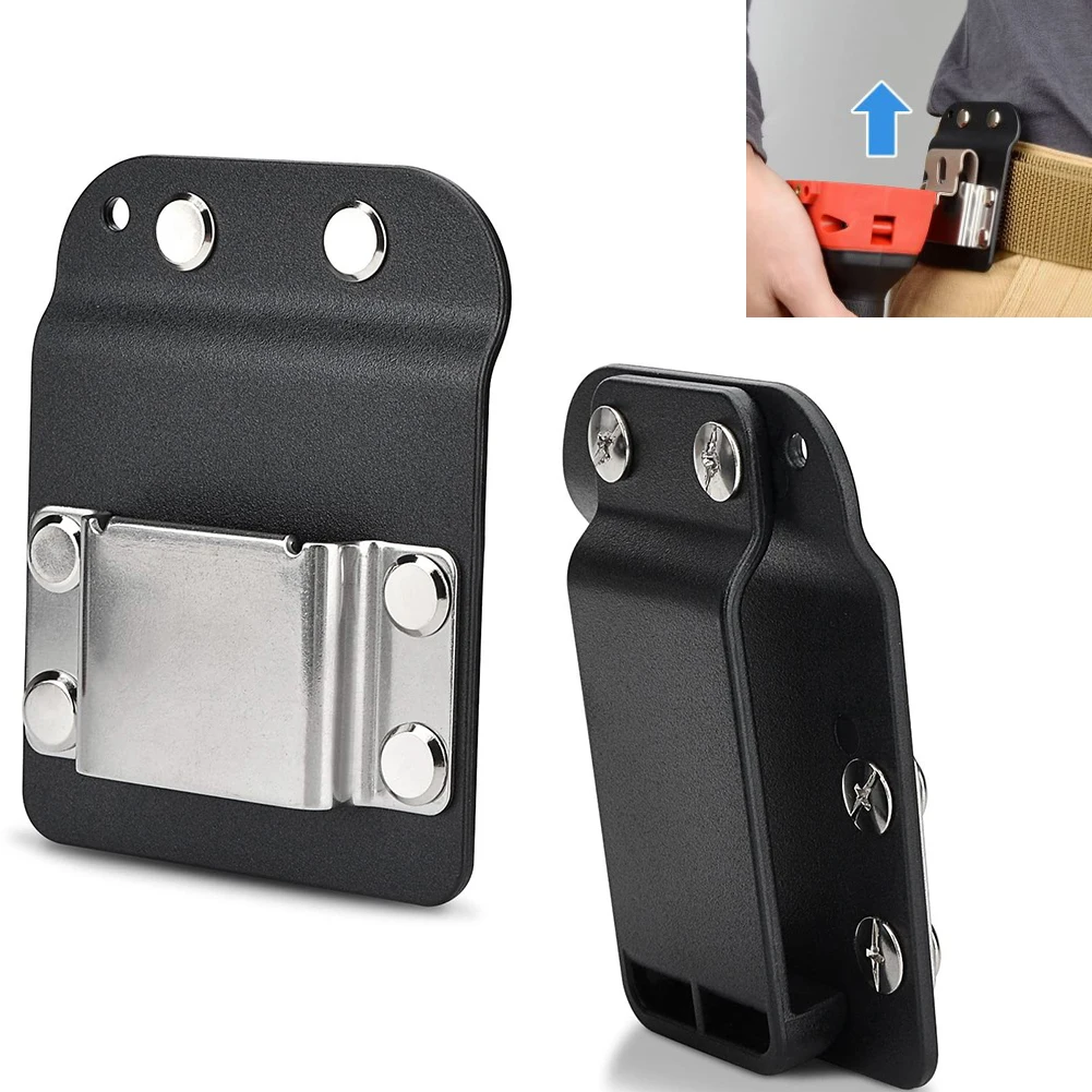 

~1/2pcs Electric Drill Belt Clip Drill Holder Clip Holster Tool For Impact Nailer Cordless Drill Carpenters Handymen Supplies