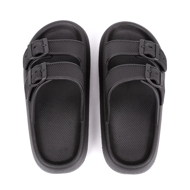 

Thick Sole Lightweight Buckle Slippers Women Summer Slip-On Platform Slide Woman Soft EVA Outdoor Plus Size35-45 Shoes for Women