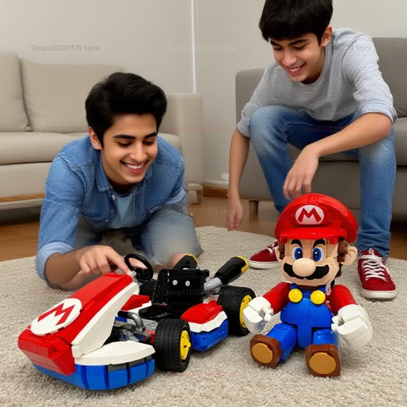 2025 جديد 1972 قطعة سباق السيارات اللبنات مجموعة التعليمية لتقوم بها بنفسك لعبة الطوب للأطفال الكبار عيد ميلاد هدية الكريسماس والديكور