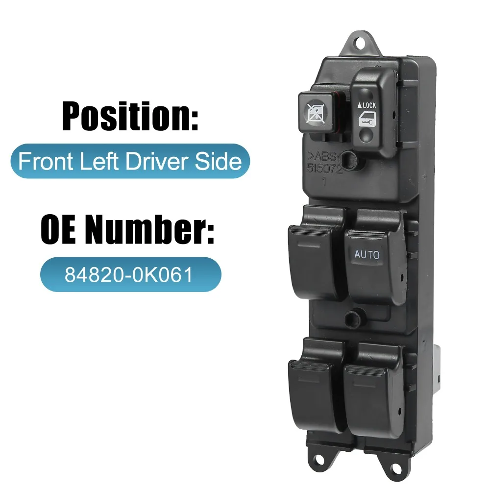 Interruptor Maestro de Control de Ventanas 84820-12470 84820-0K061 para Toyota Corolla 8482012470 848200K061