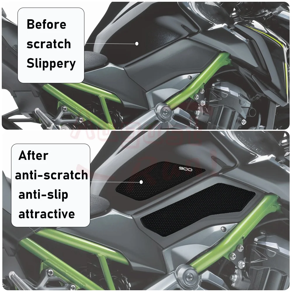 오토바이 연료 탱크 미끄럼 방지 매트, Z900 Z900SE Z900 SE 2017-2024 2023 Z 900 탱크 패드 보호대 스티커 패드, 신제품