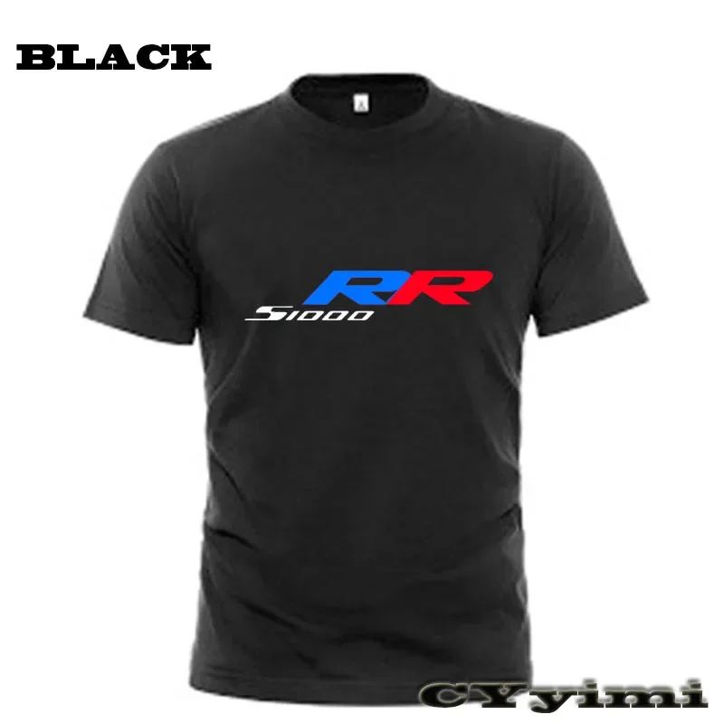 For  S1000RR T Shirt Men New LOGO T-shirt 100% Cotton Summer Short Sleeve Round Neck Tees Male