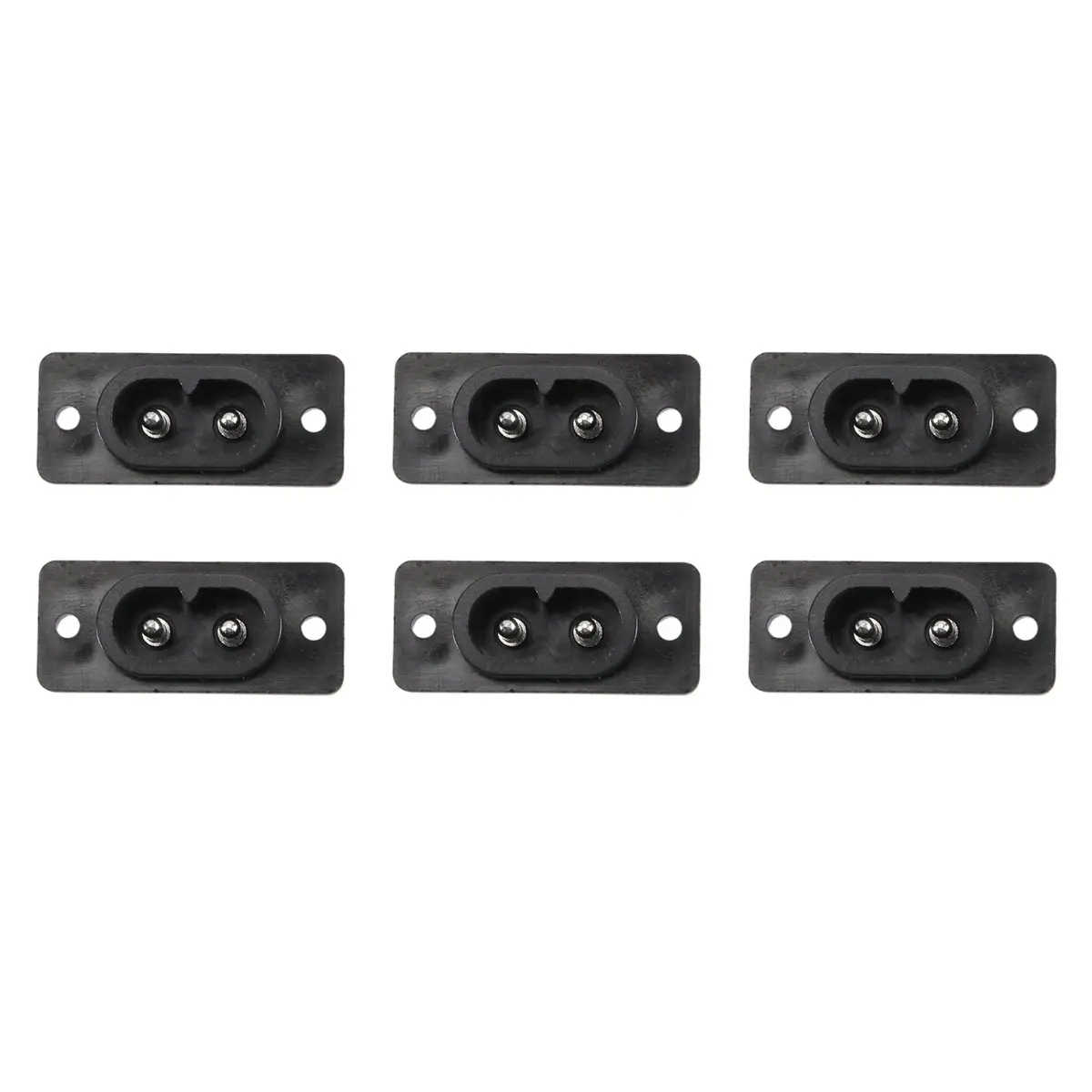 DT211~6 x AC 250V 2.5A IEC320 C7 Socket Solder Cup Pins Power Connector