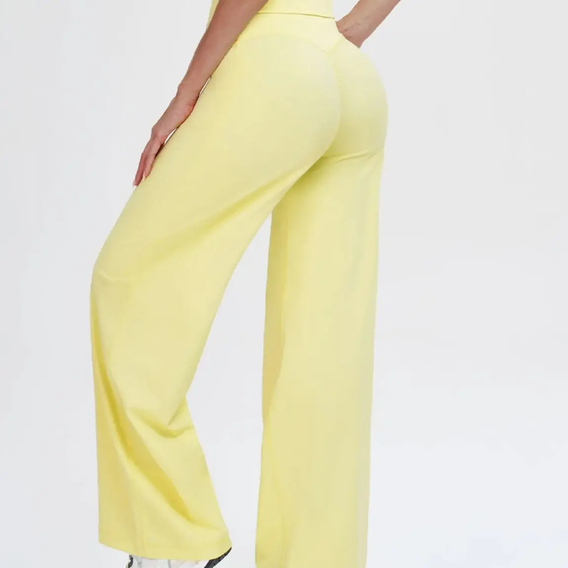 

Ningyu Sports Straight-leg Pants For Women Yoga Pants Wide-leg Pants Yoga Breathable Fitness Clothing Casual Pants Gym Trousers