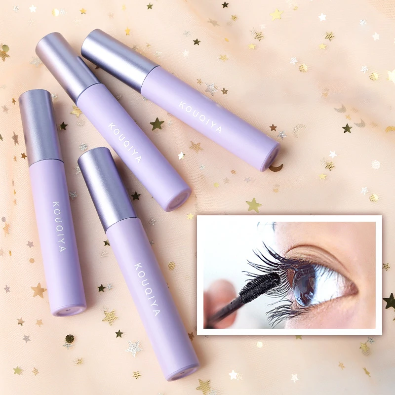 Silk Fiber Mascara Eyelashes Lengthening Mascara Waterproof Long Lasting Lash Black Quick Eyelashes Extension Eye Makeup