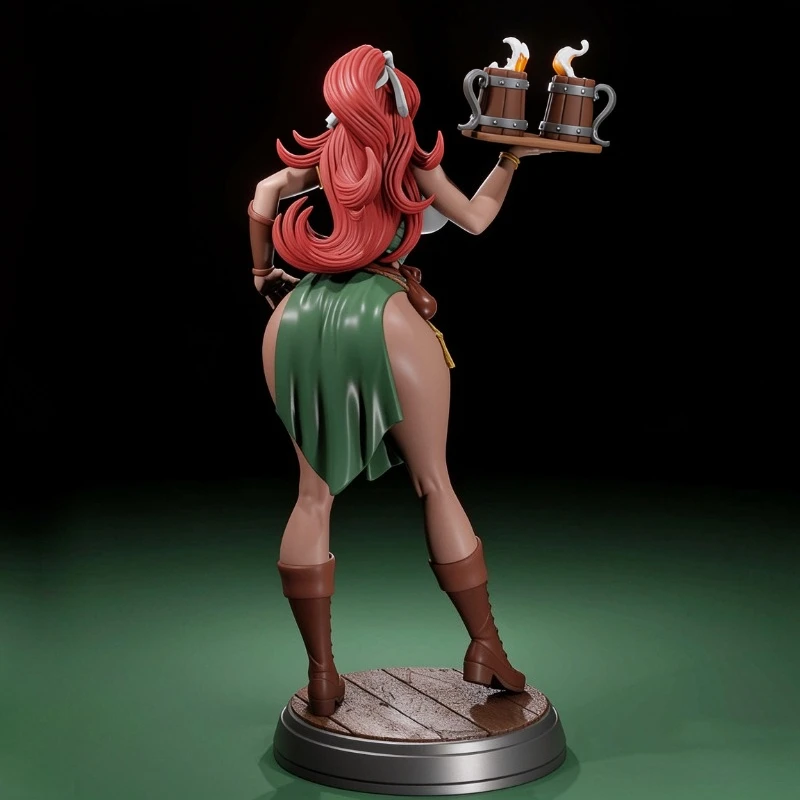 1/24 Scale DieCast Resin Figure Model Kit Dark Barmaid Diorama Model Unassembled Unpainted