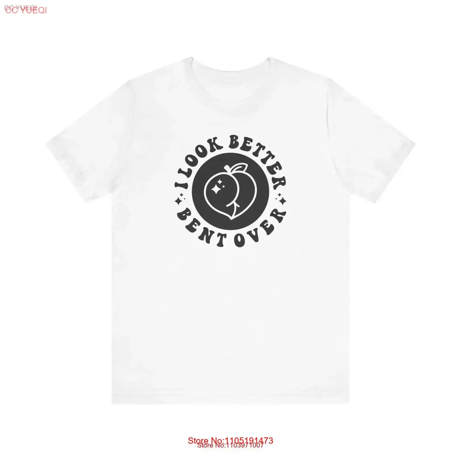 I look better bent over Jersey T Shirt adult humor vintage Washed fashion Stretched Stylish Versatile Comfortable streetwear