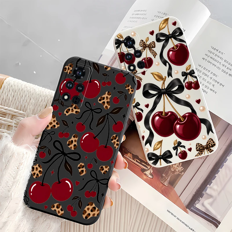 Red Cherry Leopard Print Phone - огляд і ціна Phone Cases Honor