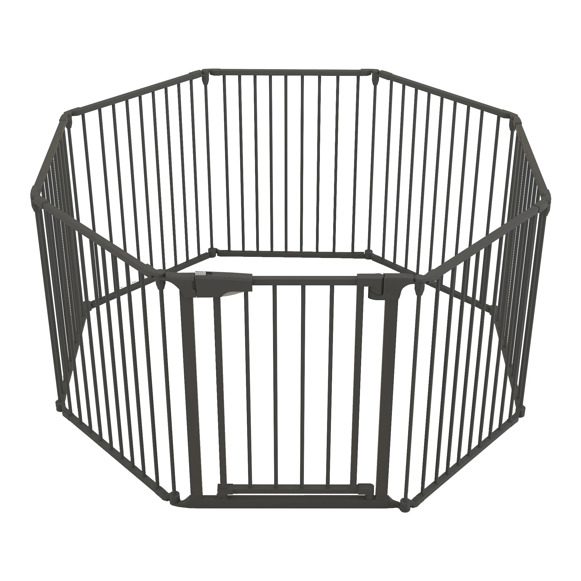 Button Closure Indoor Retractable Pet Fence Thickened Foldable Artifact Railing Baffle Barrier Made Steel Plastic Anti-Cat Dog