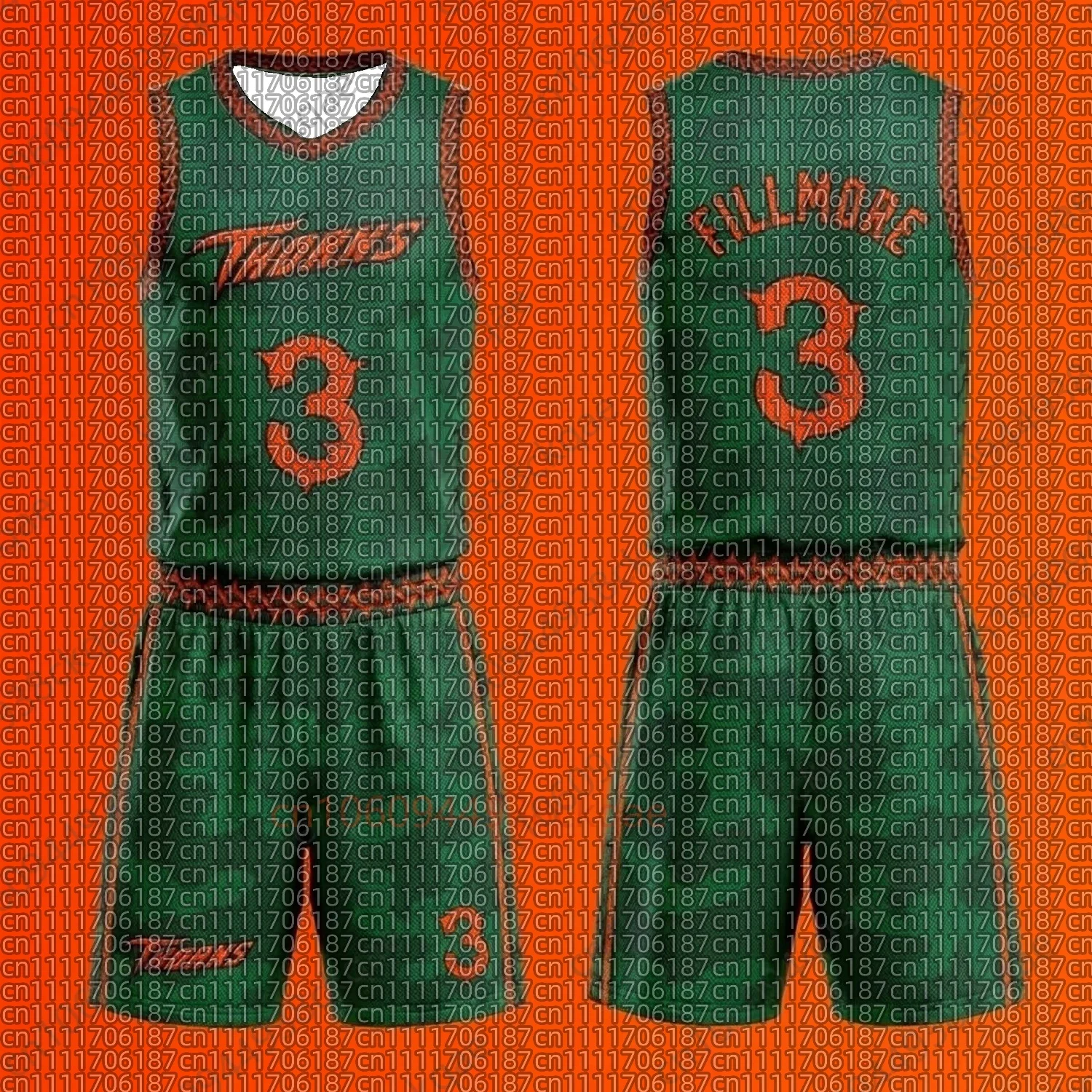 Vineland Thorns Basketball Suit Set GOAT Movie Will Be 0 Green Camouflage Uniform Sports Men's Mountaineering T-shirt