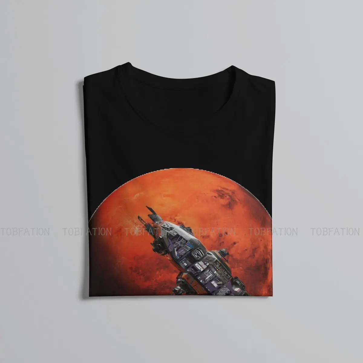 The Expanse Film Rocinante Ship Space Mars Planet T Shirt Classic Punk Summer Loose Cotton Men\'s Clothing Harajuku O-Neck TShirt