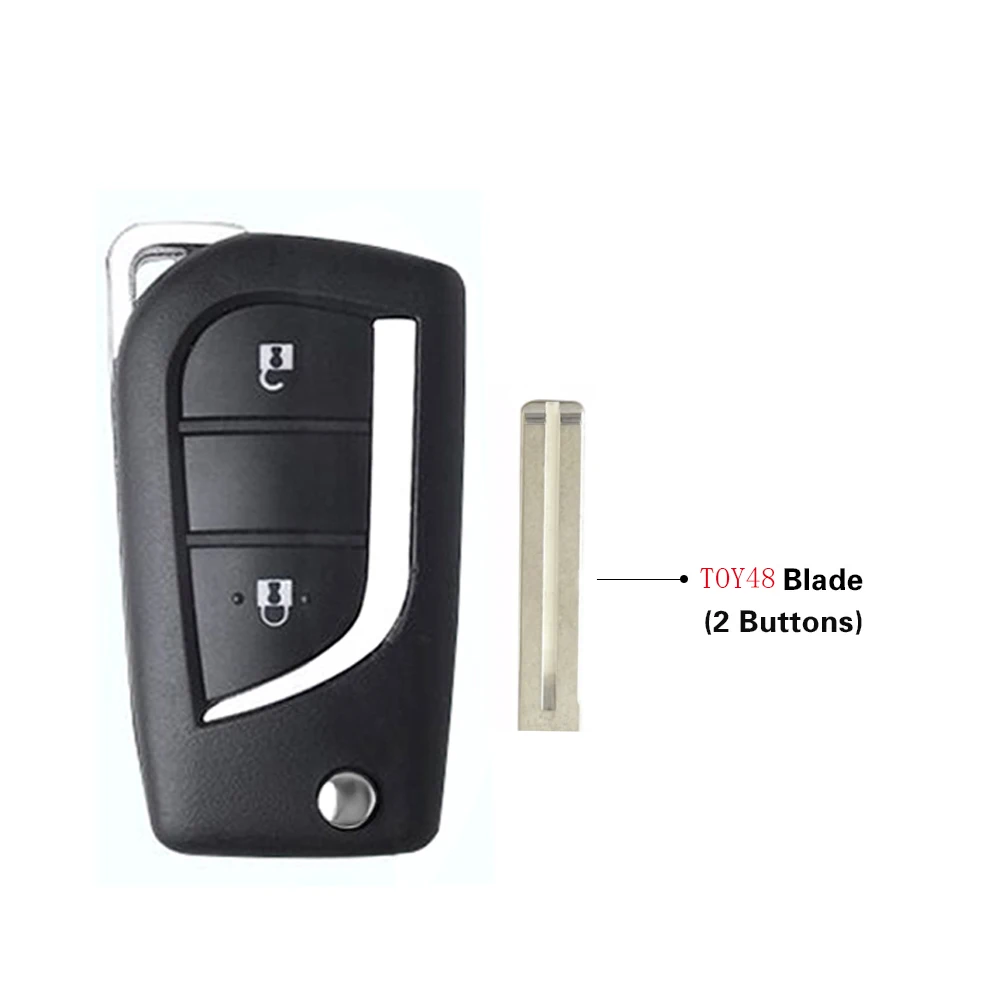 YIQIXIN Remote Key Shell Cover Case For Toyota Levin Prado Camry Reiz Highlander Corolla RAV4 Kluger Cruiser TOY43 Blade