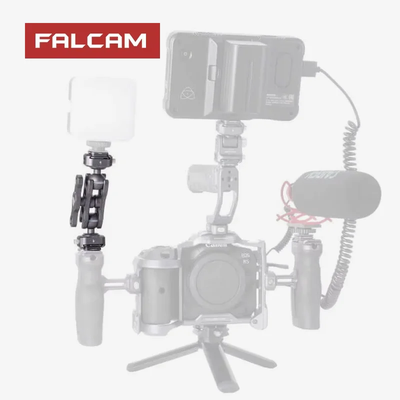 Falcam F22 Magic Arm Dual Head Quick Release Universal Ball Head  360° Rotation for DSLR Camera Phone Video 2548