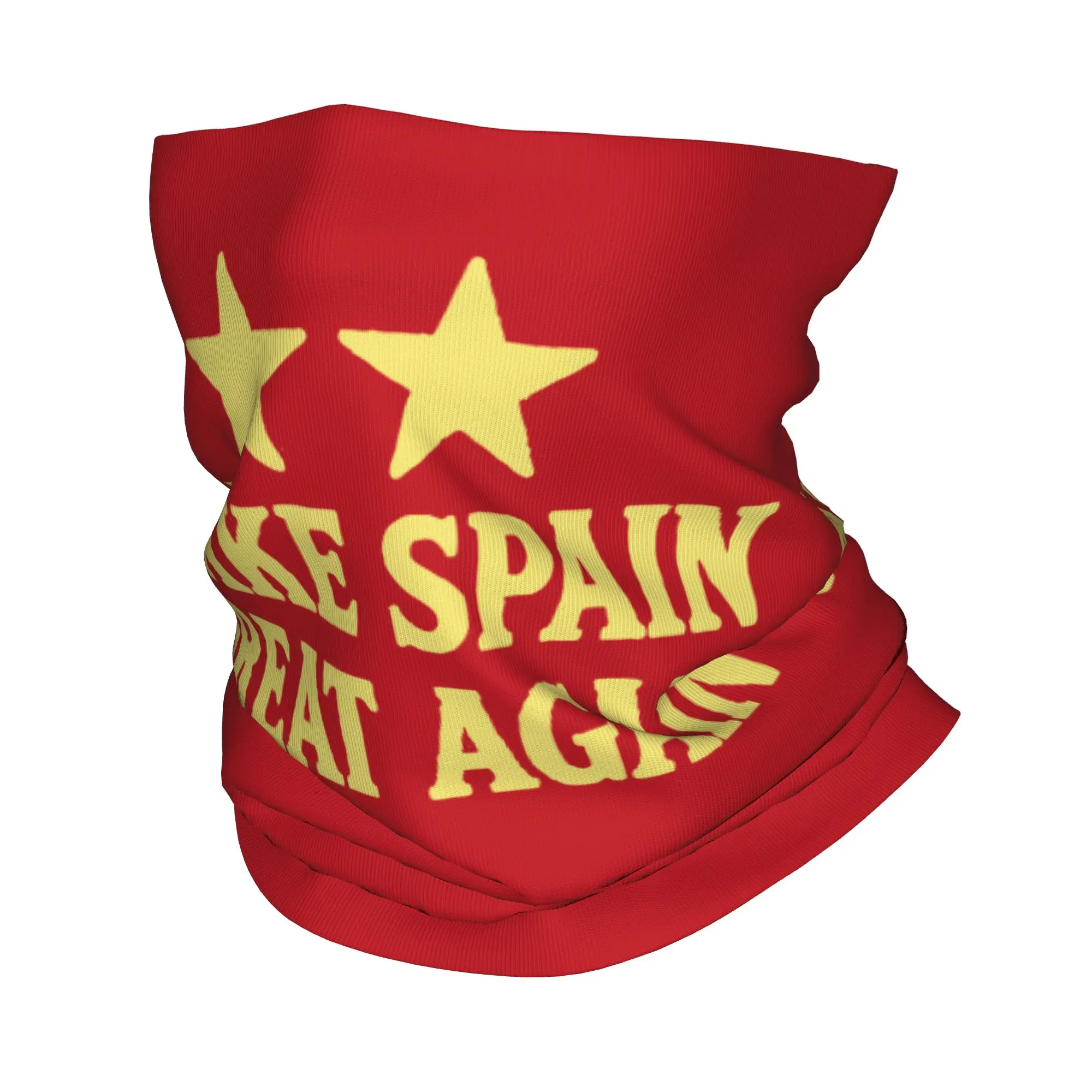 Make Spain Great Again Two Stars Bandana Neck Gaiter Printed Espana Balaclavas Face Scarf Multifunctional Headwear Unisex Adult