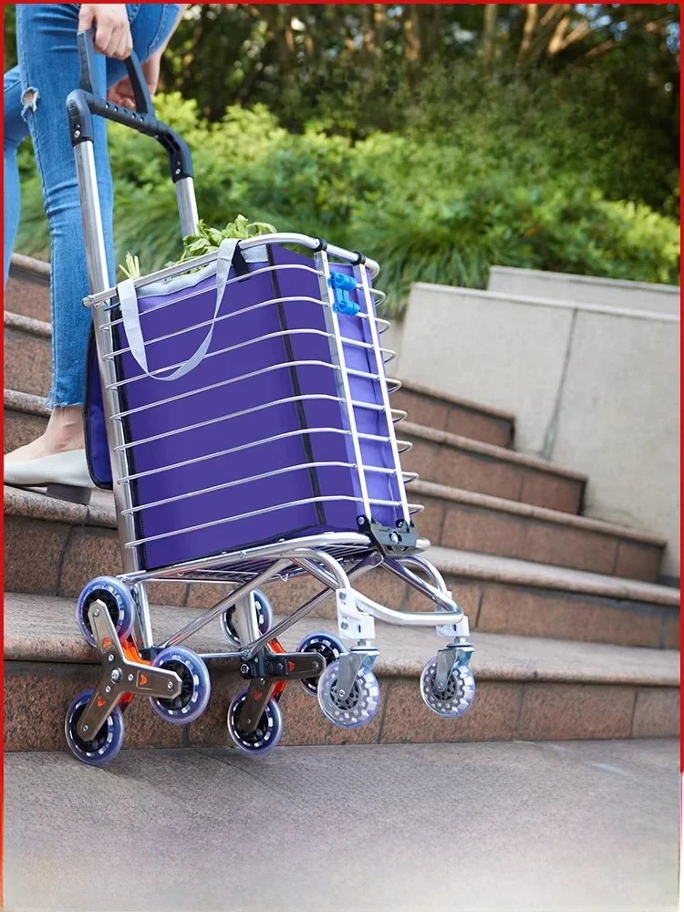 chariot-de-courses-portable-et-leger-en-alliage-d'aluminium-avec-frein-huit-roues-pliable-pour-l'achat-de-legumes-et-la-montee-d'escaliers