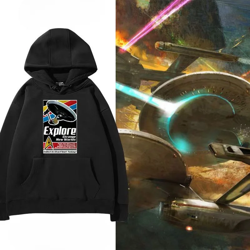 

Autumen New Versatile Hooded Sweatshirt for Men and Women Shows and Movies Hoodies Loose Casual Fashion Trend Unisex Tops