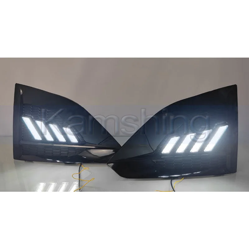Kamshing 1 Set Modifying LED Daytime Running Light DRL For Nissan Altima Teana 2024-2025 Front Fog Light Fog Lamp Daytime Light