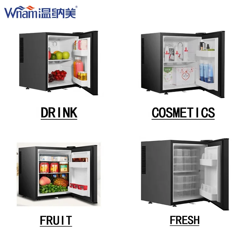 ثلاجة مدمجة لغرفة نوم الفندق والمطاعم منخفضة الضوضاء تستخدم فريزر صغير