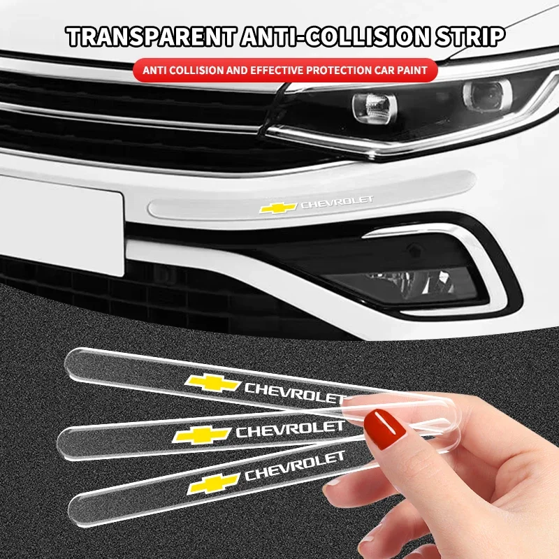 

4 шт. края двери автомобиля прозрачные защитные полоски от царапин для Chevrolet Silverado Impala Malibu Cruze Camaro Blazer Spark