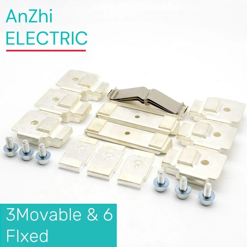 Main Contact Kit for EH370 EHCK370-3 KZ370 Moving and Fixed Contacts Contactor Replacement Kit Contact Set Contactor Spare Parts