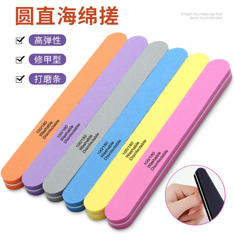 1 pz Lima per unghie Strumenti per lucidatura su sette lati Manicure Pedicure Lucidatura Levigatura Buffer Strisce Lucidatura Pedicure Strumenti per manicure