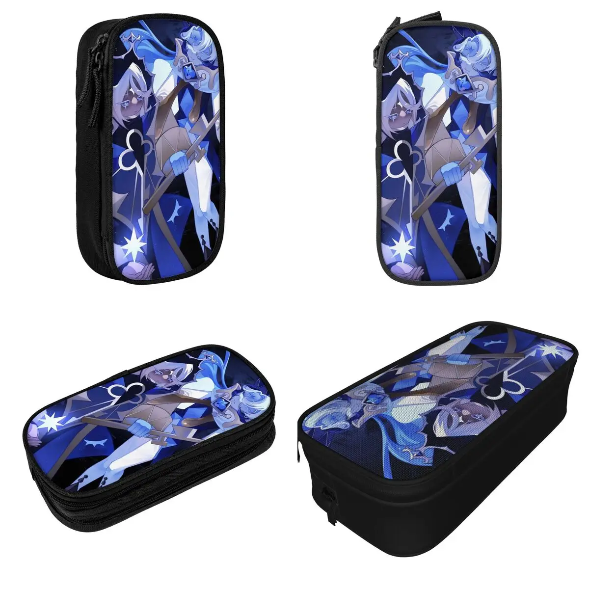 Lovely Shadow Milk Cookie Run Kingdom Pencil Case Cartoon CRK Pencil Box Pen Holder for Student Big Capacity Bag Students School