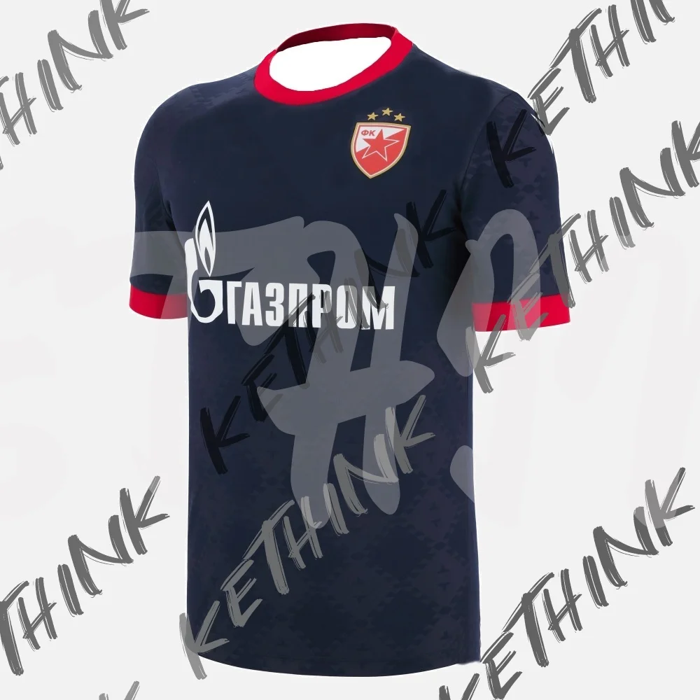 

Red Star 2025_26 Adults' Away Match Jersey _ Macron Technical Sportswear,Sports Short-sleeved Breathable Quick-drying T-shirt