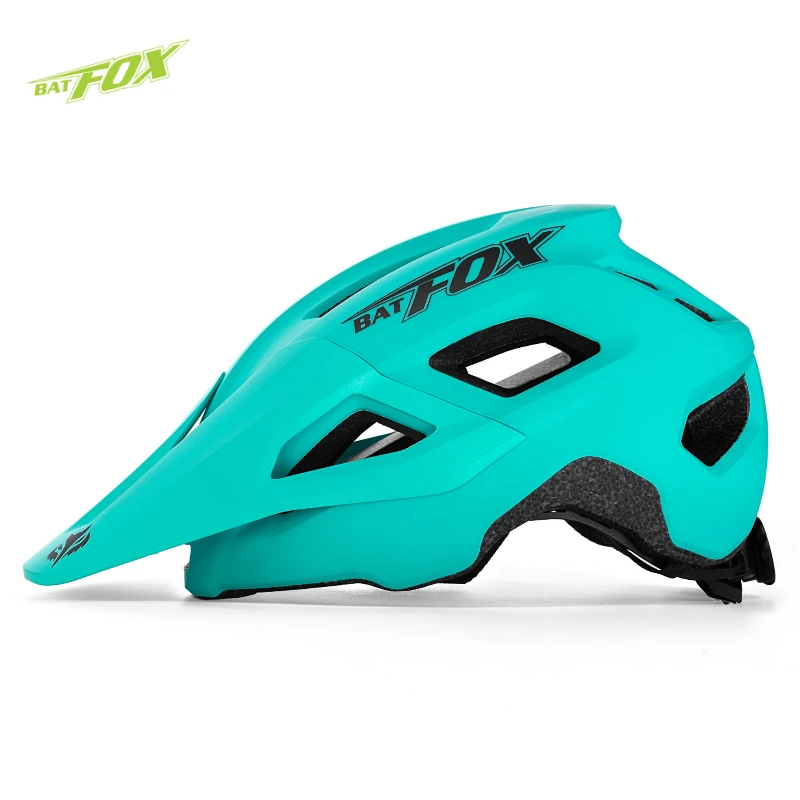 Batfox Bike Helmet Off-Road Mountain Cycling Detachable brim Ultralight Breathable Women Men bicycle helmets mtb casco bicicleta