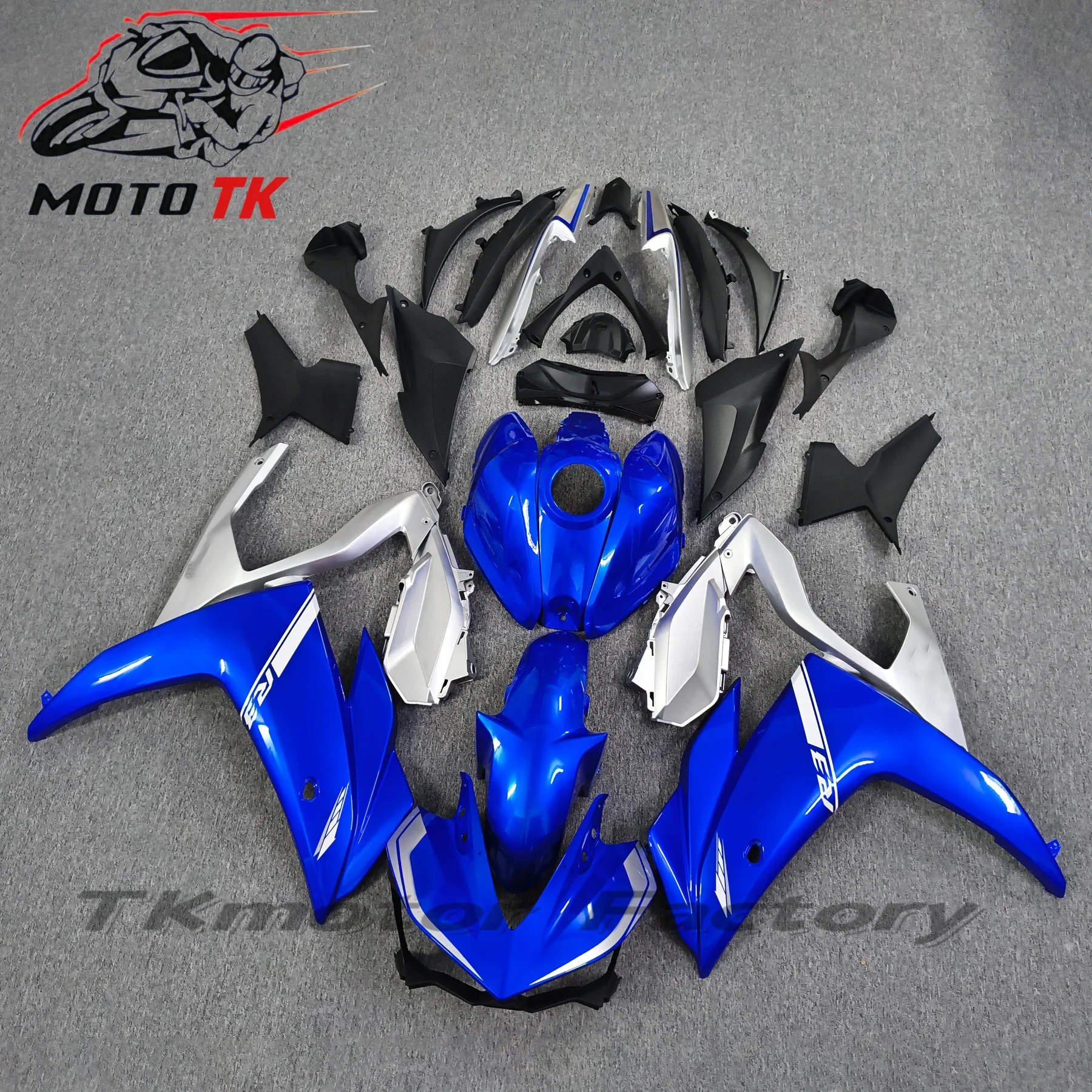 

Injection Fairings for R3 2015 - 2017 R25 2016 Complete Panels 15 16 17 ABS Plastic Panels Kit Body Work Light black Cowlings