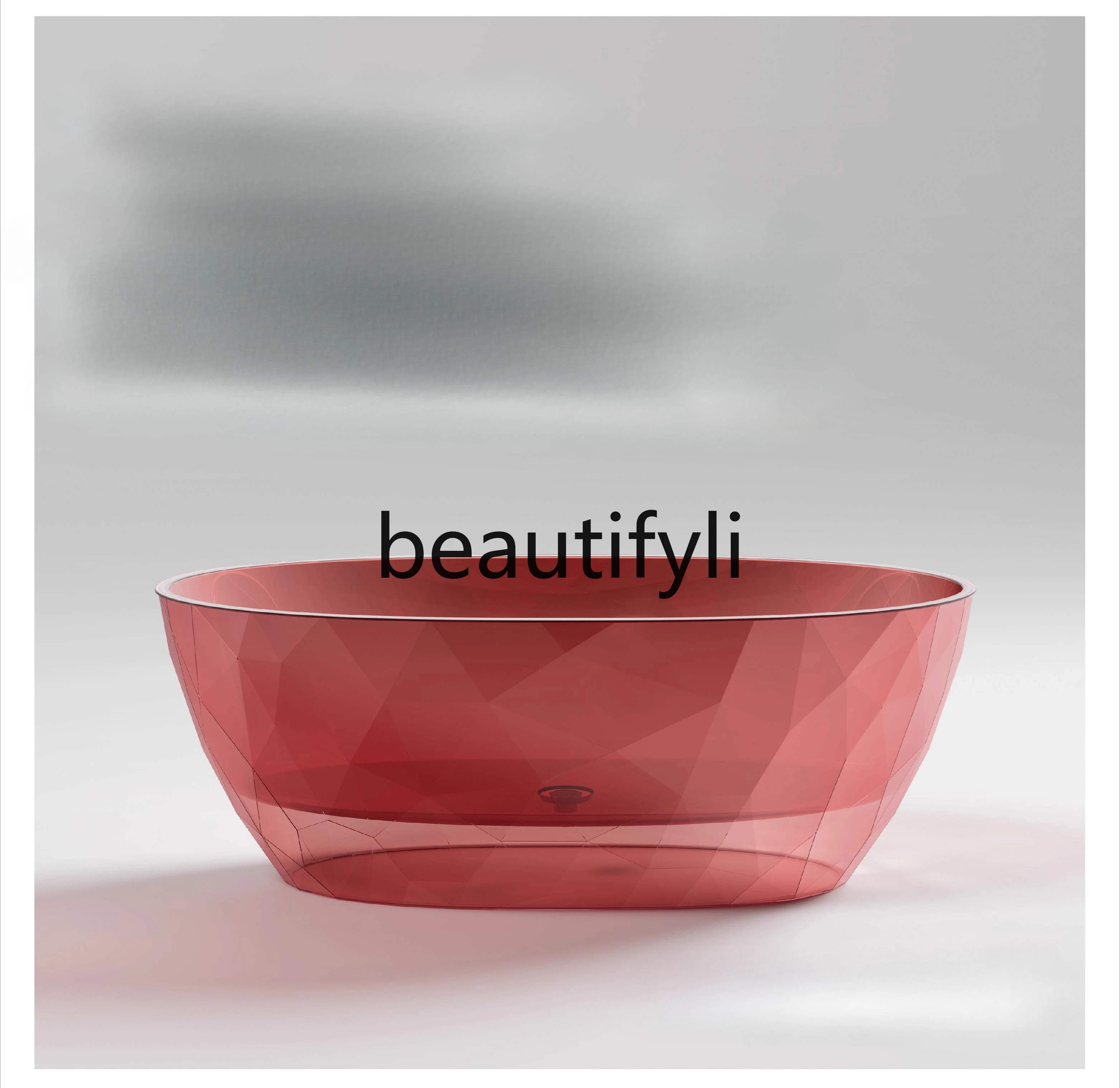 

Acrylic Transparent Colored Diamond Bathtub Homestay Hotel Crystal Bathtub