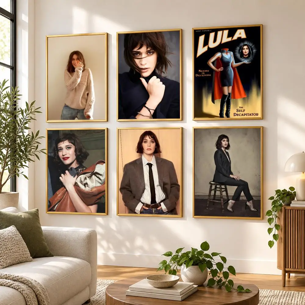 Lizzy C-Caplan Famous singer Poster HD art sticky wall waterproof home living room bedroom bar aesthetic decoration