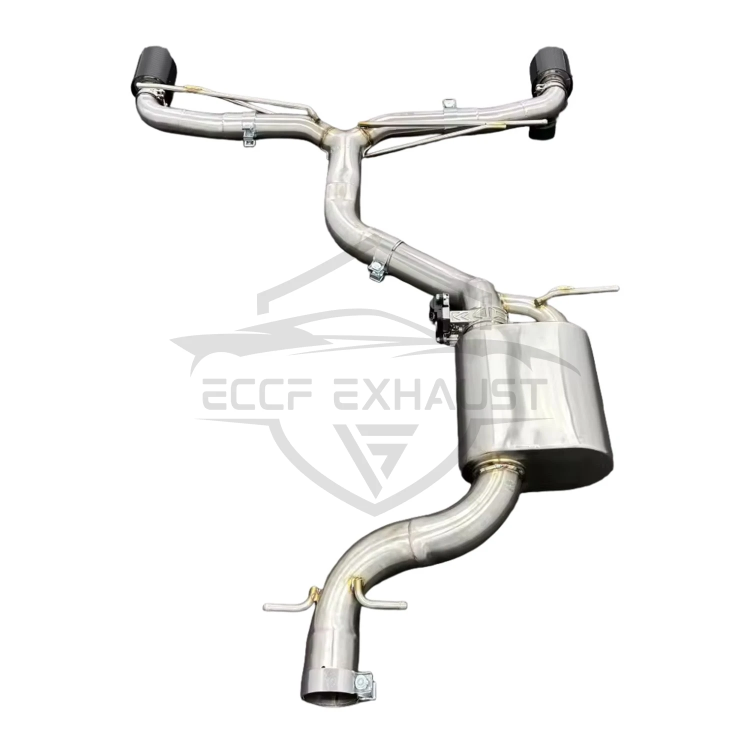 

Powerful Sound Valved Stainless Steel Catback Exhaust for VW Scirocco 2.0T Easy Installation