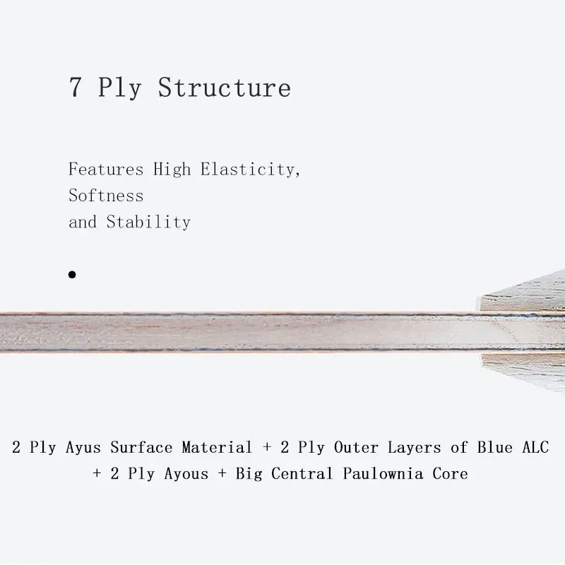 Blutenkirsche Tafeltennisblad Professionele Enkele Lange Steel Tafeltennisracket Hoge Veerpong Peddel Snelle Aanval
