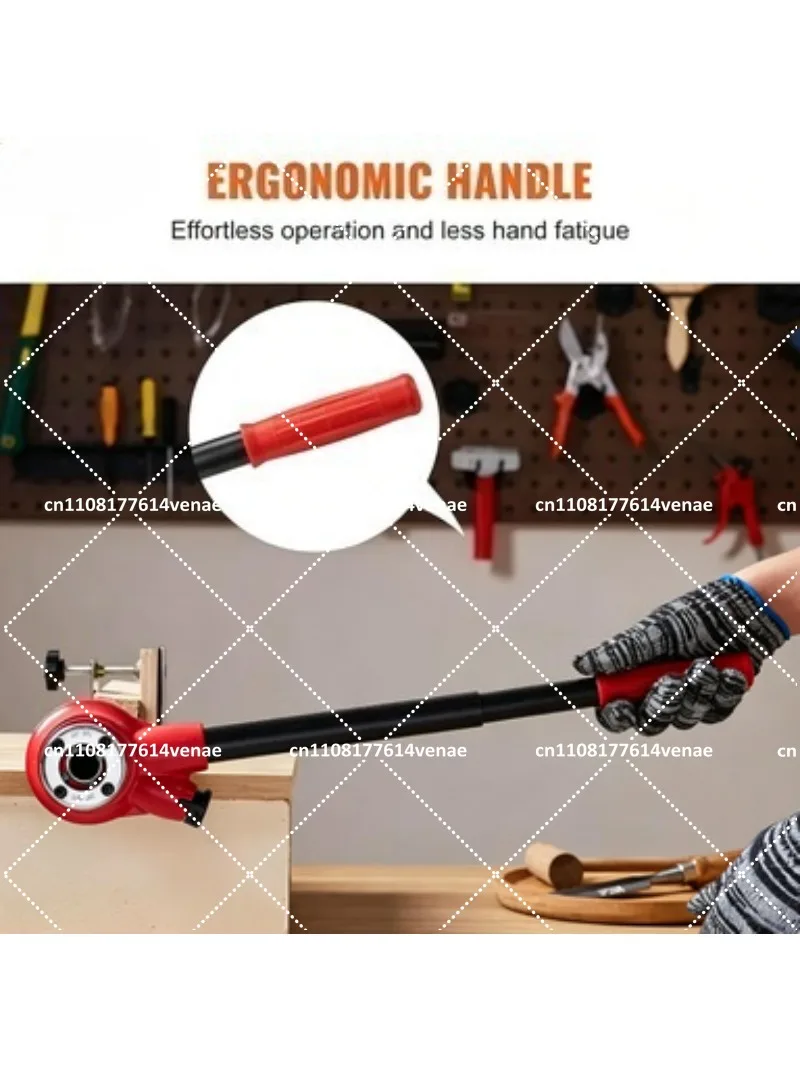 3-Piece Pipe Threading Machine Set, Professional Thread Cutter Kit for Plumbing & Industrial Use