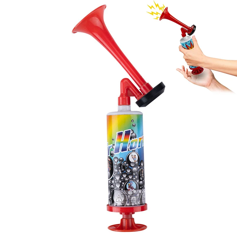 Loud Handheld Air Horn Portable Pump Noisemaker Mini Safety Horn Toy for Party Birthday Sporting Events