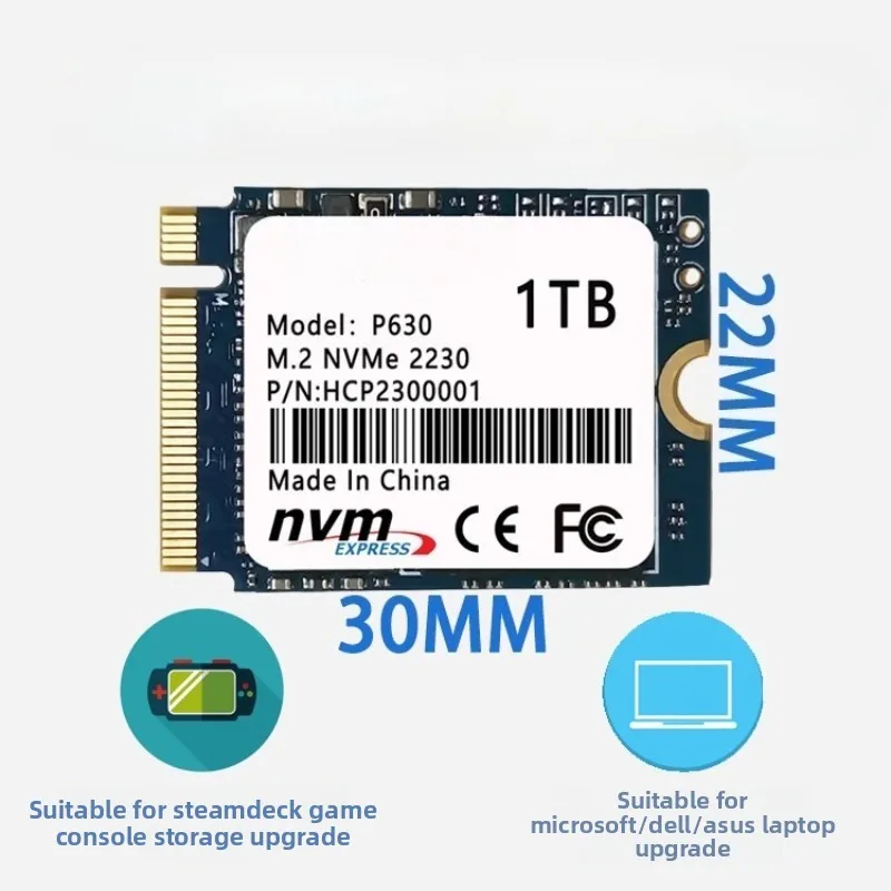 M.2 2230NVME SSD PCIE STEAM DECK وحدة تحكم ألعاب محمولة ترقية القرص الصلب السطحي