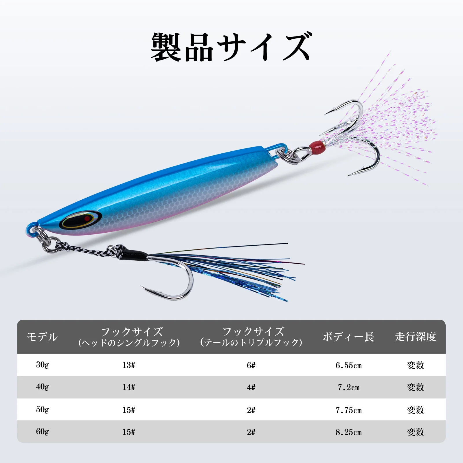 

Набор приманок Goture Slow Jig для морской рыбалки, 5 шт./упак., 30-60 г, металлические блесны-джиги для заброса, искусственная приманка для морской рыбалки