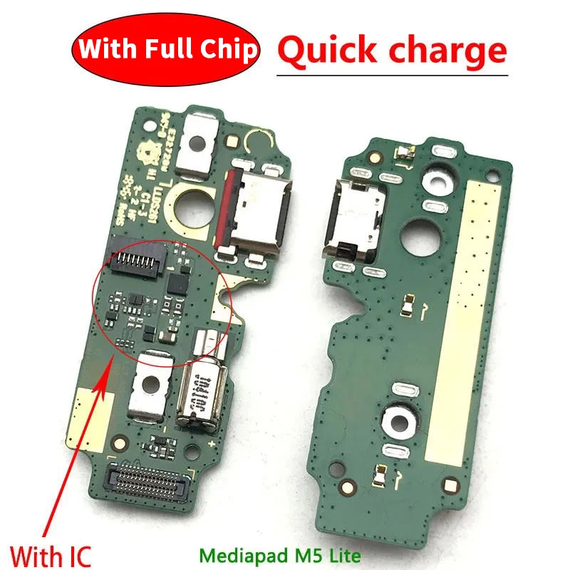 NEW USB fast Charging Port Dock Charger Plug Connector Board Flex Cable For Huawei Mediapad M5 lite M3 Lite 10 Wifi Version M5