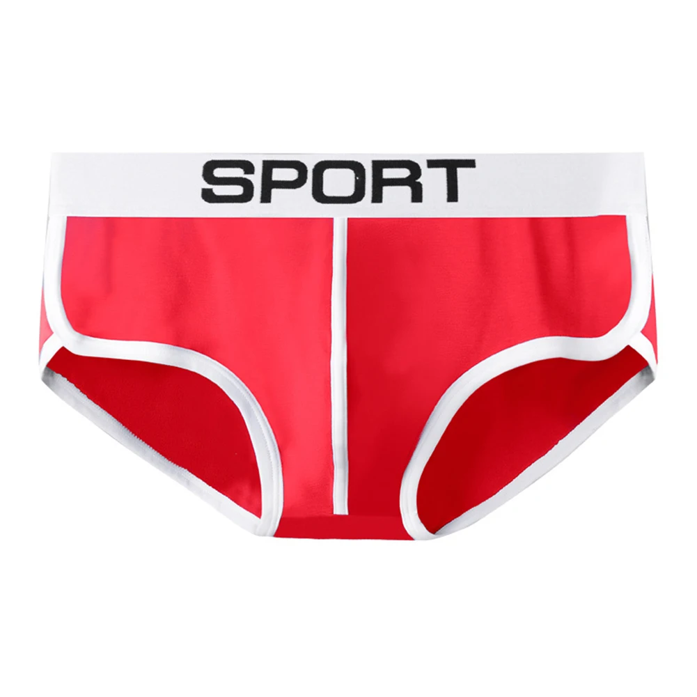 Men Sexy Underwear Soft Cotton Comfortable Briefs Trunks Sport Gym Fitness Underpants Low Waist Panties Breathable Underwear