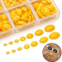 30-100pcs/lot Acrylic Flatback Oval Doll Eye Animal Eyes for Plush Doll Crochet Stuffed Toy Handmade Crafts DIY Toys Accessories