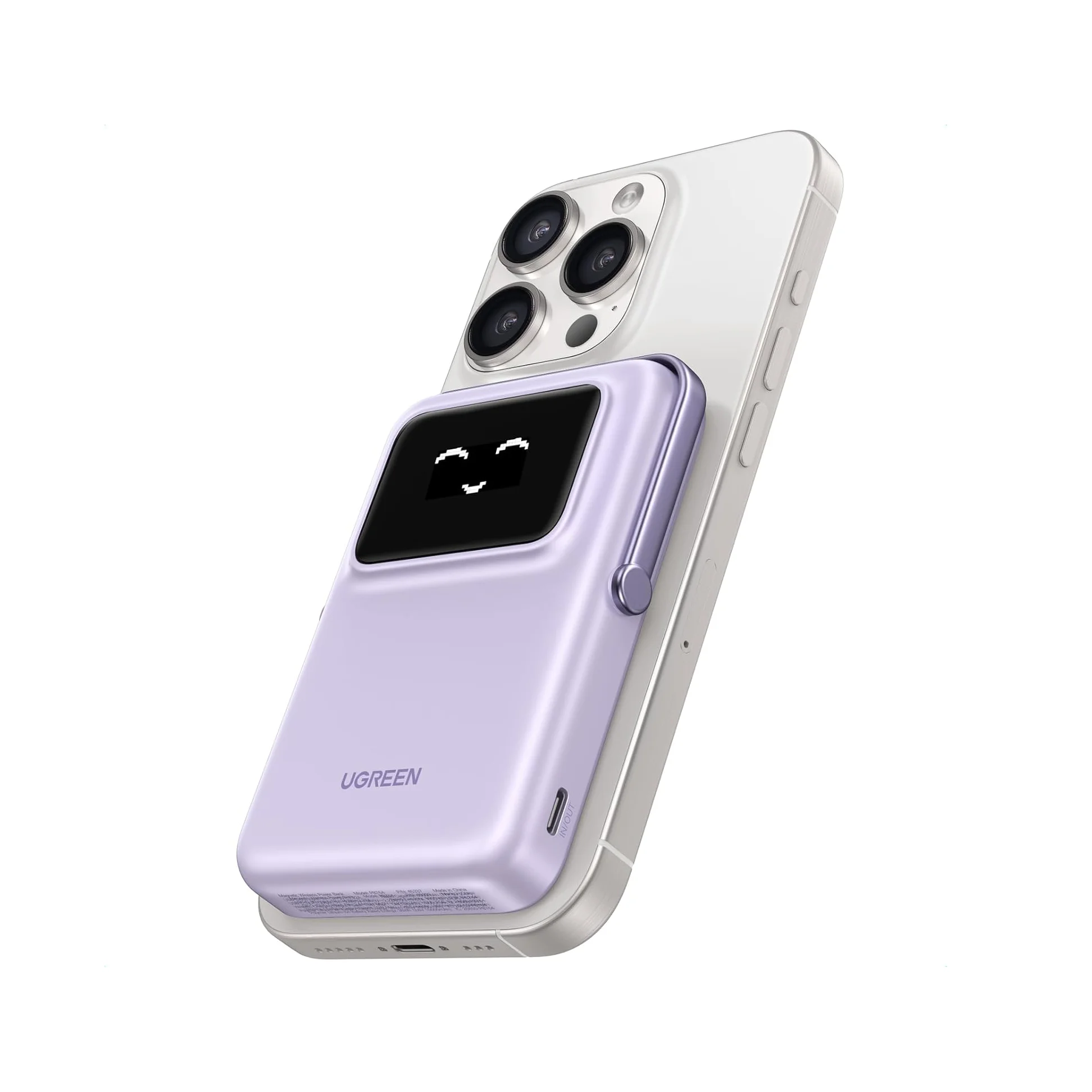 UGREEN  Power Bank, 10000mAh Magnetic Portable Charger, PD 20W Wireless Battery Pack with  TFT Display