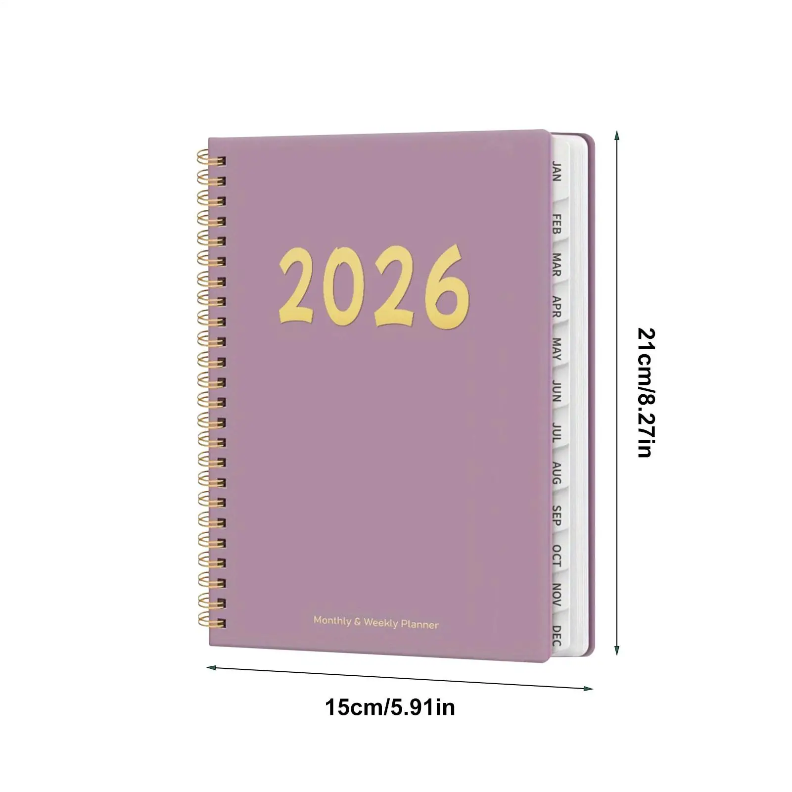 Agenda calendario 2026 Programma rilegato a spirale da 12 mesi Agenda mensile settimanale 2026 per studenti accademici scolastiche Donne Insegnanti