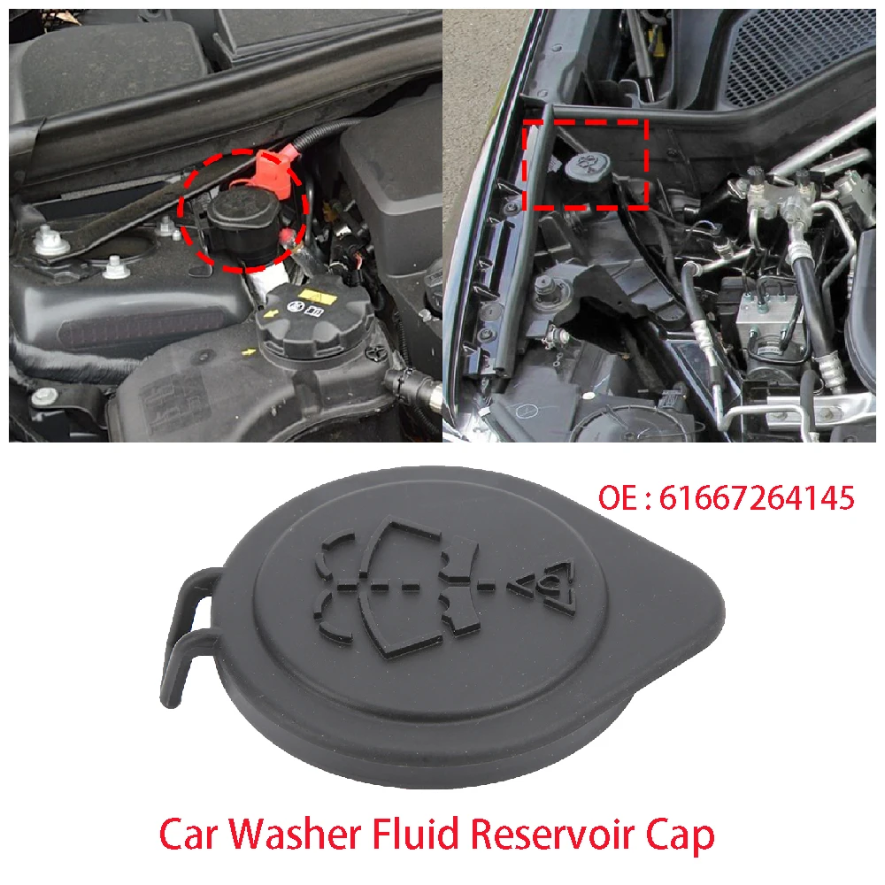

61667264145 For BMW X6 X5 X4 X3 SUV E53 E70 E71 E83 E84 F15 F16 F25 F26 F85 F86 Car Windshield Wiper Washer Fluid Reservoir Cap
