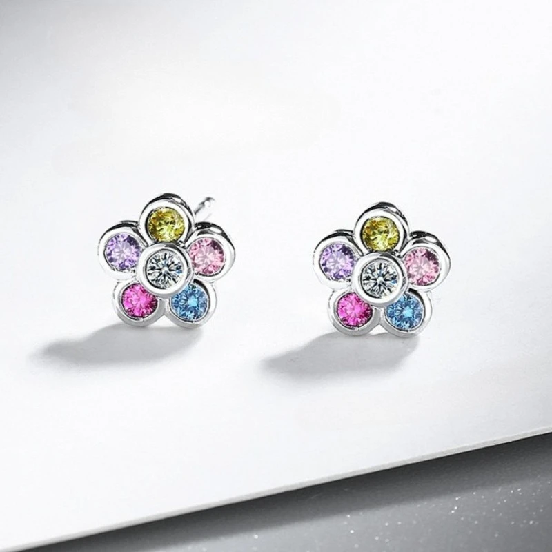 

New 925 Sterling Silver Earrings 5A Zircon for Women Exquisite Luxury Wedding Engagement Jewelry Fashion Gifts High Quality