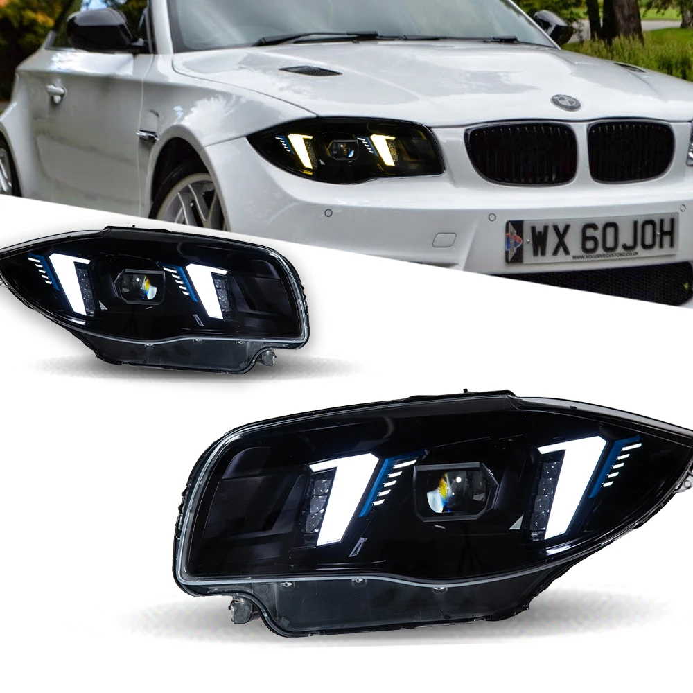 

Car Styling Headlights for BMW 1 Series E87 LED Headlight 2007-2011 Head Lamp DRL Signal Projector Lens